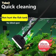 TOBE2 Glass Algae Scraper, 33/53/73CM Stainless Steel Aquarium Cleaning Tool,  Dual-Use Fish Tank Sc