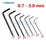 7Pcs / Set 0.7mm-3mm Mini Hex Allen Wrench Set Screwdriver Wrench Tools Kit