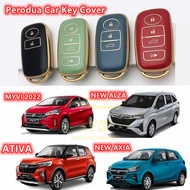 Perodua ALZA ATIVA VELOZ MYVI 2022 Chrome Reflection TPU Car Key Cover ATIVA Key Case Key Fob Casing