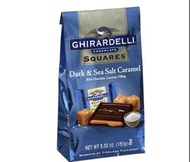 美國直送鷹牌朱古力Ghirardelli 焦糖海鹽黑朱古力Dark Chocolate Sea Salt Caramel Squares