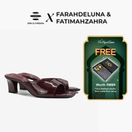 [Farah Deluna Fatimah Zahra x Dr Cardin] Dr. Cardin Women Dewy 2-inch Heels | Glossy L-RIC-9382