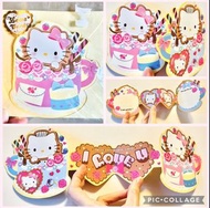 最後 1 張❣️現貨💝心意卡 💌🍰正版 SANRIO “ I LOVE YOU “HELLO KITTY DEAR DANIEL 閃石立體公仔 蛋糕卡 Sanrio卡 Hello kitty 卡 生日