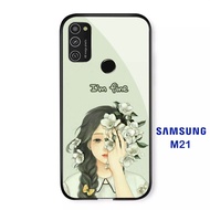 SAMSUNG M21 - SoftCase Glass Kaca - [ A05 ] - Pelindung Handphone Hp SAMSUNG M21 - Casing Hp SAMSUNG
