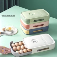 INNICE Egg Storage Box, Large Capacity Earthquake-proof Egg Trays, Space Saving Drawer Type Anti-fal