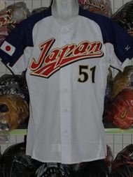 貳拾肆棒球--限定 Mizuno pro 2006WBC日本代表鈴木一朗Ichiro主場球員版球衣