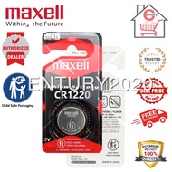 MAXELL CR1220 Lithium Battery Quality Coin Cell Watch Electronic 1pcs