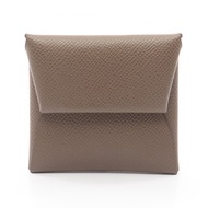 【二手】愛馬仕 HERMES 零錢包 Bastia Etoupe 皮革 Bastia Etoupe 女士二手 B