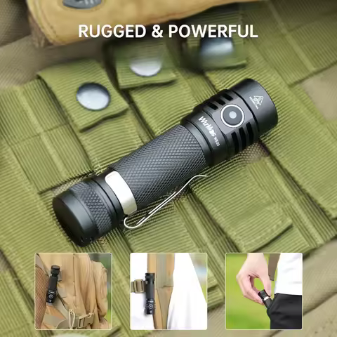 Wurkkos WK03 Mini LED Flashlight Pocket Charging Flashlight with High Color Rendering Index SST40 LE