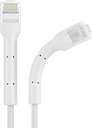 Premium Bendable Slim Patch Cord, 5ft White, UTP Cat 6A 10G, 50Micron, 30AWG, TPE, 3.6mm Diameter, E