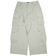 Danke Schon 26SS 10oz KATURAGI W-CARGO PANTS (250934, L 碼, 灰色) 寬大寬鬆褲腳 [全新/二手] [二手] [Danke Schon]