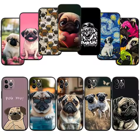 Cute Pug Dog Phone Case for Huawei Mate 20 P Smart+ P20 P30 Lite Pro Y5p Y6p Y6s Y7a Y8p Y8S Y9 Prim