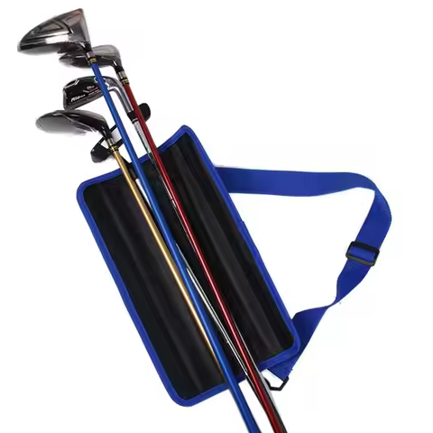 Mini Golf Club Bag Lightweight Driving Range Clubs Carrier for Travel Black/Red/Blue