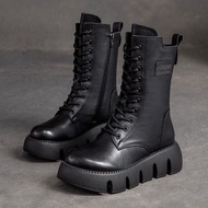 🔥Taiwan Shipment🔥Martin Boots Thick-Soled Martin Boots Mid-Tube Boots Heightening Martin Boots Short