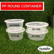 CB WARE R750B R1000B R1100 R1200 Round Microwave Container / Food Container With Lid - 800ml