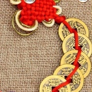 Feng Shui Five Emperor coin chain to attract wealth and luck (string of 5 coins)