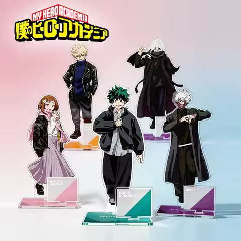 New My Hero Academia Acrylic Stand Keychain 15cm Izuku Midoriya Katsuki Bakugo Ochaco Uraraka Kawaii