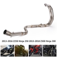 Motorcycle Exhaust Elbow Pipe For Ninja250 Ninja300 Z250 Z300 Play & Plug Exhaust Front Link Pipe