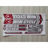 Stiker Sticker Sepeda Wimcycle Boxer Silver