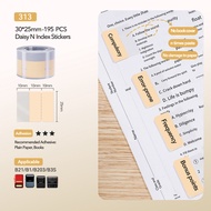 Niimbot Chỉ số máy in thông minh nhãn dán nhãn nhiệt đầy màu sắc nhãn giấy dán cho B21 B3S B1 B203 t