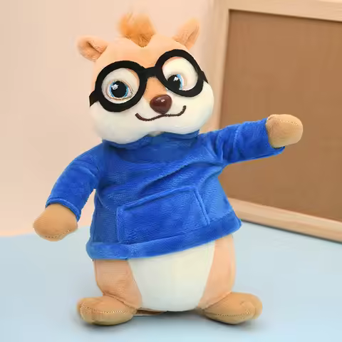 New 3pcs Alvin and the Chipmunks Halloween Plush Toys Kawaii Fluffy Chipmunks Stuffed Animals Birthd
