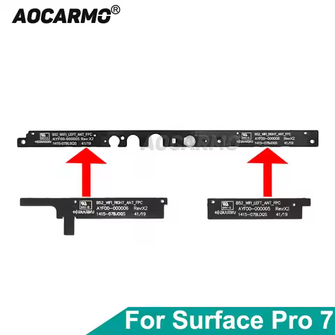 Aocarmo For Microsoft Surface Pro 7 Pro7 1866 WIFI Signal Antenna Flex Cable Camera Holder Plastic F