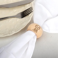 Personalized wooden napkin ring | Table decoration | Tableware | wedding colleagues mothers fathers 