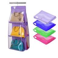 Handbag Handbags Storage Organizer Bag 6 Pockets DustProof Multipurpose Hanger Wardrobe Tempat Simpa