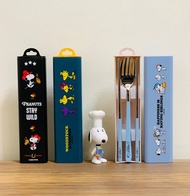 SNOOPY 史諾比不鏽鋼便攜餐具盒(4件裝) PEANUTS正版授權