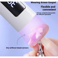 Portable portable hand dryer/dryer with charging cord (white) Piece