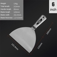 Kape Scraper Gagang Full Stainless Multifungsi Spatula Martabak Dapur Alat Pembersih Kerak Kotoran L