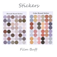 Postcard Dot Sticker Card Poster Wall Sticker Dot Handbook Decorative Sticker Morandi Color Color