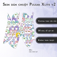 Pulsar Xlite Wireless v2 penguin pattern mouse Skin | 3M anti-slip sticker
