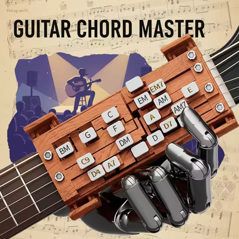 Portable Pocket Guitar Chord Presser Practice Tool Chord Helper for Beginners Acoustic Guitar Chord 