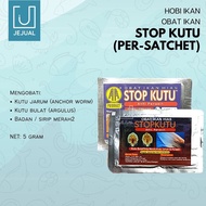 STOP KUTU 5gr Anti-Parasite Medicine Stopkutu Ornamental Fish/Koi/Koki/Arwana Cupang