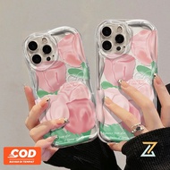 OPPO Reno 10 5G Reno 10 Pro Reno 8T 5G Reno 8T 4G Reno 8Z 5G Reno 7Z 5G Reno 8 5G Reno 8 4G Reno 7 4G Reno 6 5G Reno 5 Reno 4F Watercolor Pink Tulip Silicone Phone Case