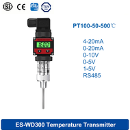 ปลั๊กอินส่งสัญญาณอุณหภูมิแบบผสมผสานจอแสดงผล LCD 50x PT100ฉนวนกันความร้อนโพรบ6มม. ลูกสูบ G1/เกลียว4 4