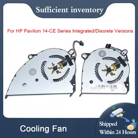 New Laptop CPU Cooling Fan 7J1750 For HP Pavilion 14-CE Series Integrated/Discrete Versions 4-Wire