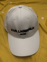 Karl Lagerfeld 白色棒球帽
