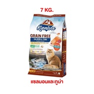 อาหารแมว Kaniva Grain Free คานิว่า เกรนฟรี อาหารแมวชนิดเม็ด อาหารแมวสำหรับแมวทุกช่วงวัย ถุง 7kg-8kg