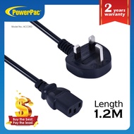 PowerPac AC Power Cord  AC Power Cable Electric Cable 3 Pin plug 1.2M (KC)