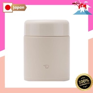 ZOJIRUSHI Zojirushi Mahobin stainless insulated soup jar lunch jar seamless Sen 400ml beige lid and packing are integrated easy to clean only 3 points to wash SW-KA40-CM