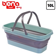 10L Rectangular Foldable Bucket / Folding Pail / Water Bucket / Wash Basin / Tong Air / Baldi Boleh 