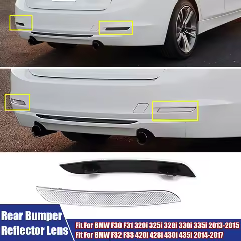 Rear Bumper Reflector Lens Auto Rear Reflective Strips Fit For BMW F30 F31 320i 325i 328i 330i 335i 