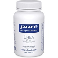 Pure DHEA 25mg-Immune System, Hormone Balance, Energy Supplement * --Contains 180 DHEA Microcapsules