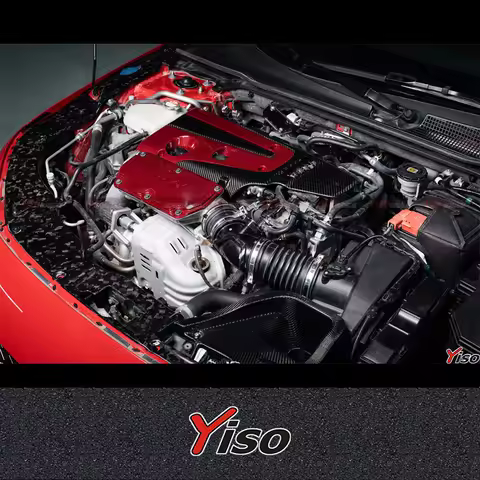 Suitable for 2023-2024 Civic FL5 TYPER 11 Generation Engine cover red head labeled shell cover