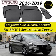 LINNUNU Car Curtain Side Window Magnetic Sunshade Mesh Summer Sun Shade UV Protection for BMW 2 Seri