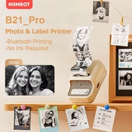 NIIMBOT B21PRO Portable Bluetooth Printer: Red-Black Labels & Photo Printing for Retail/Organizing