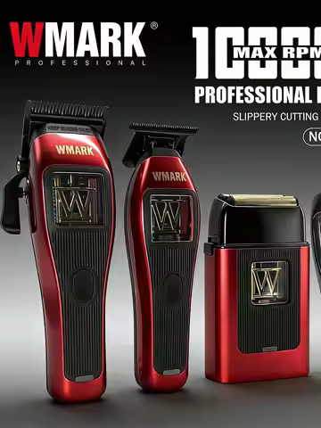 WMARK Trimmer Professional Extra Cover DLC Hair Clippers Electric 10000RPM W-Maglev Motor Trimmer fo