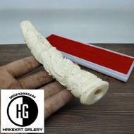once pipa klokotan tulang iga duyung ukir asli dan original Inz66