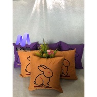 Pillow Package and Pillow Case Plus Embroidery Bus Travel Tourism 40x40cm